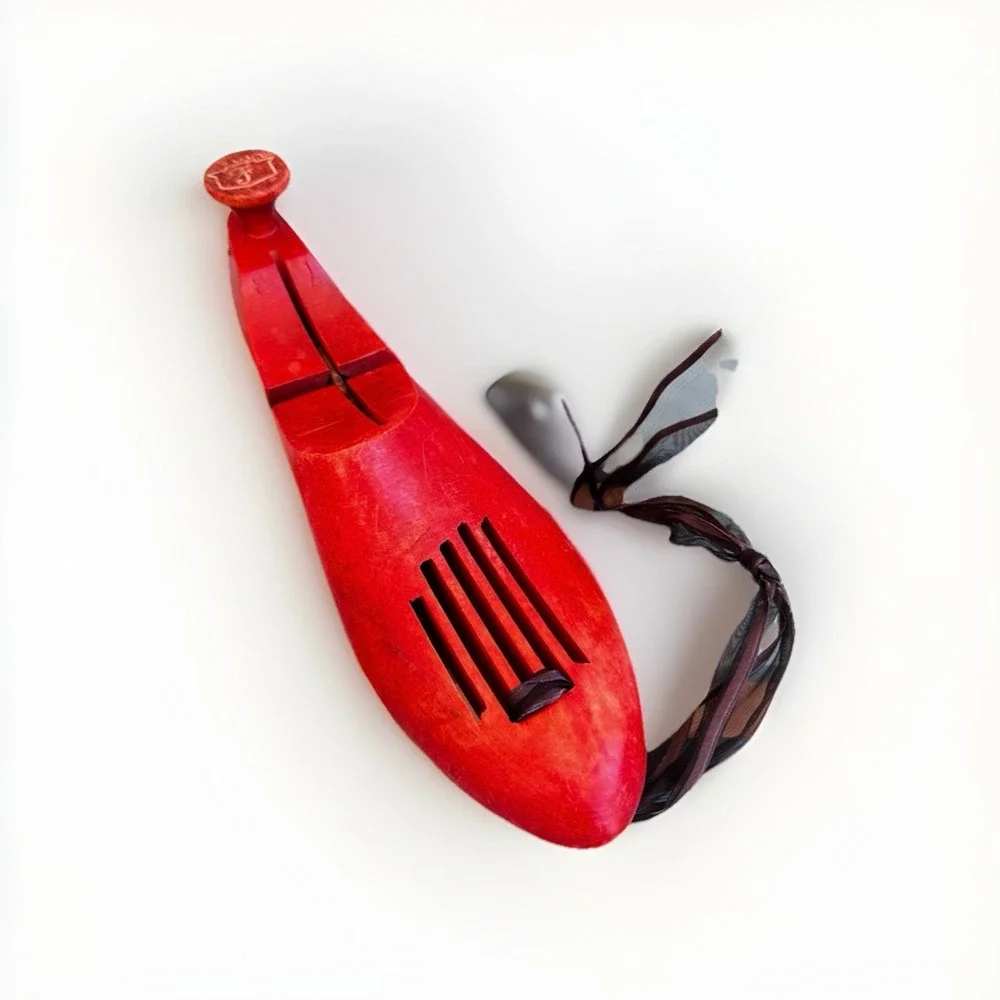 Vintage Florsheim Wood Red Shoe Tree‎ Mold Stretcher Form Insert Primitive Decor